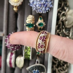 10kyg natural ruby ring